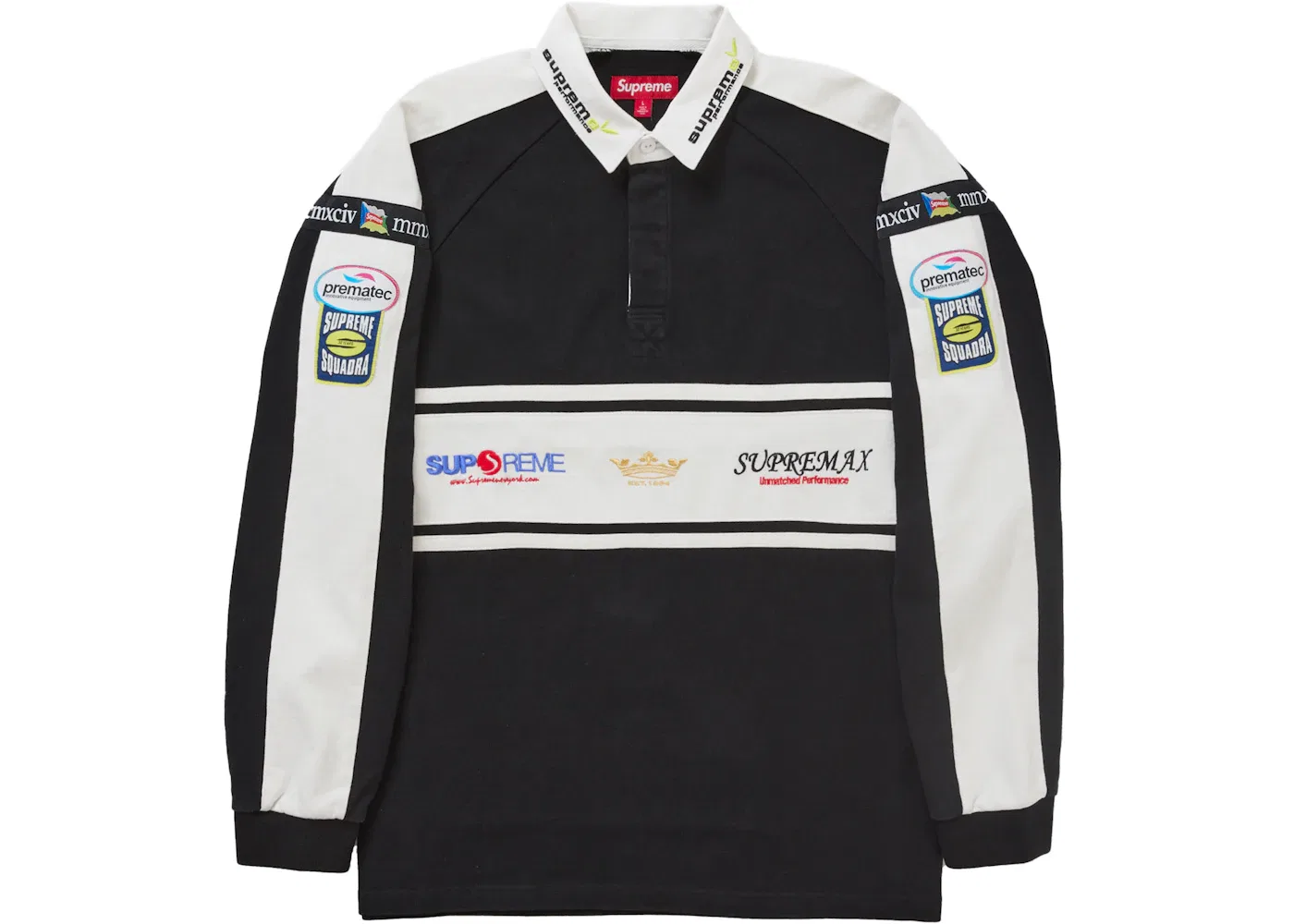 Мужская рубашка регби с полосками Supreme, Rugby Black