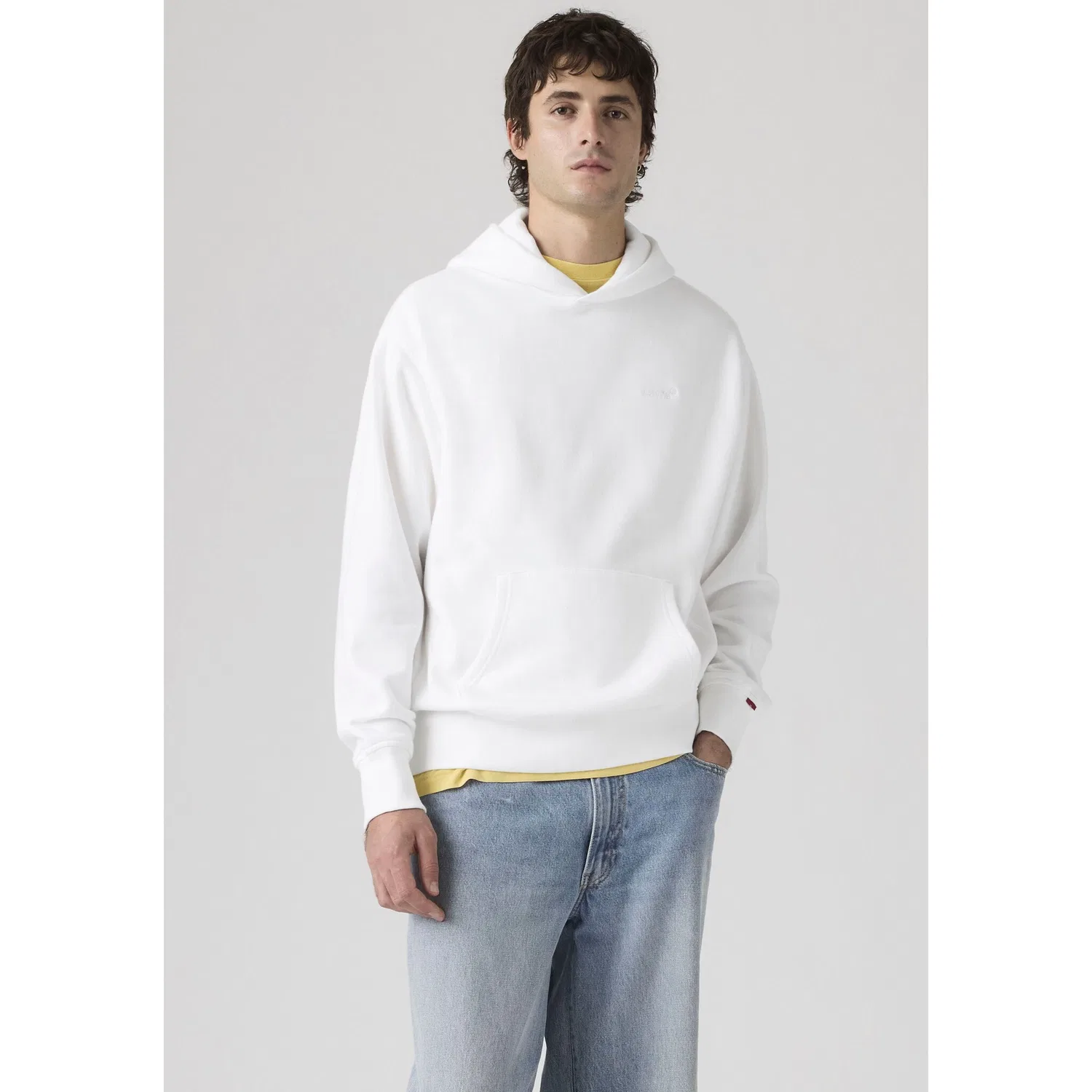 Мужской худи свободного кроя The Authentic худи Levi's, Bright White — фото 2