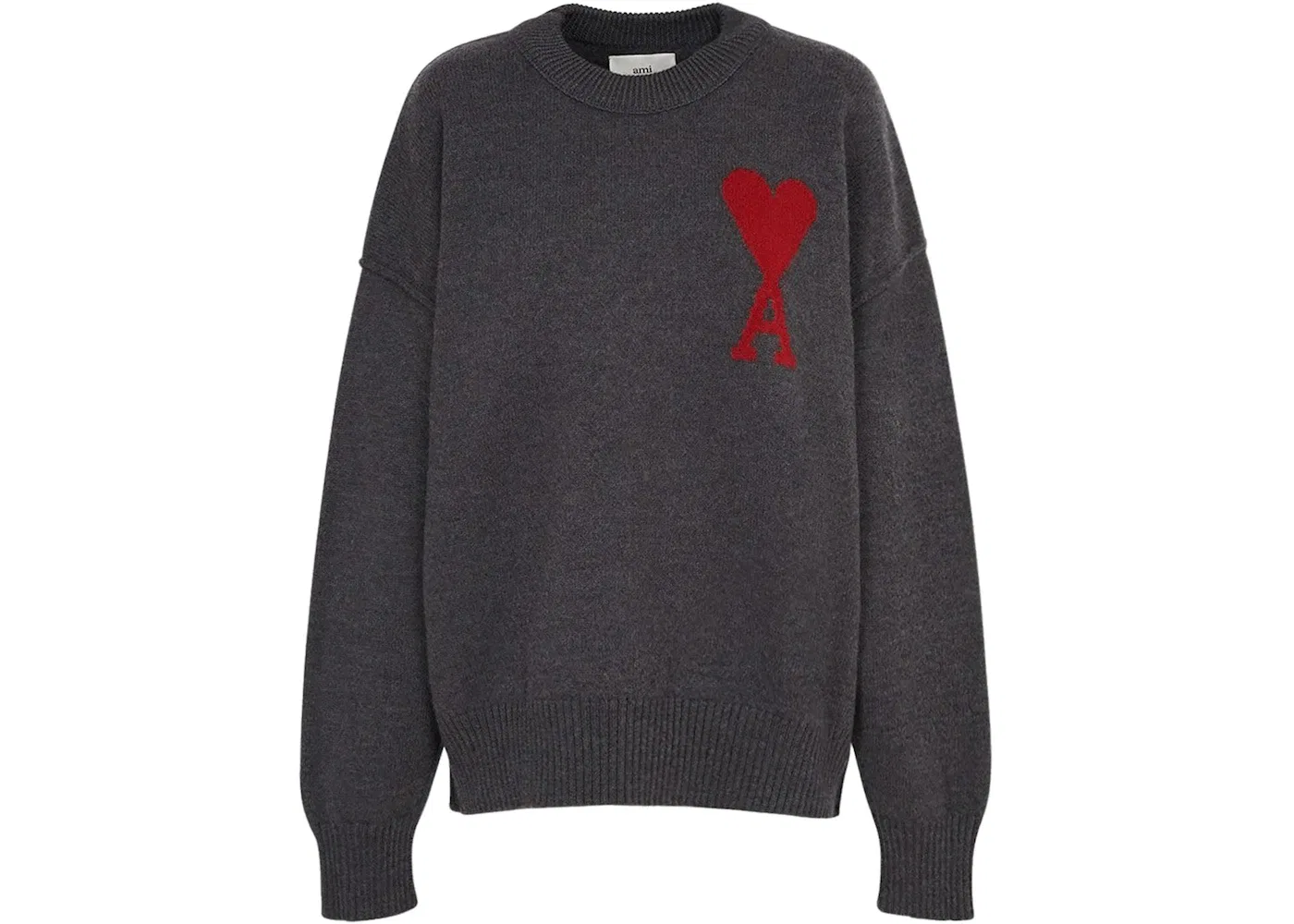Мужской свитер с логотипом Ami De Coeur Ami Paris, Dark Grey