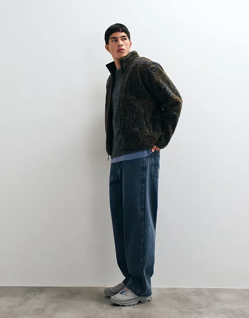 Куртка Levi's Nolan Sherpa с воротником-стойкой и принтом — фото 2