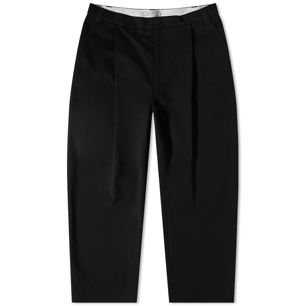 

Брюки Studio Nicholson Sorte Deep Pleat Volume Twill Pant, Черный, Брюки Studio Nicholson Sorte Deep Pleat Volume Twill Pant