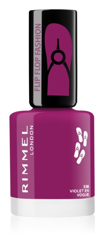 

Лак для ногтей Rimmel 60 Seconds Flip Flop, оттенок 336 Violet en Vogue 8 мл