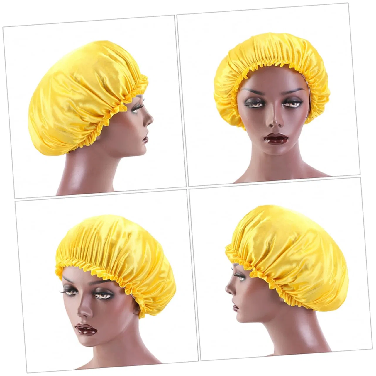 Шапочка для душа Satin Shower Hat, GLEAVI, набор 2 шт, 45 г, Желтый — фото 2