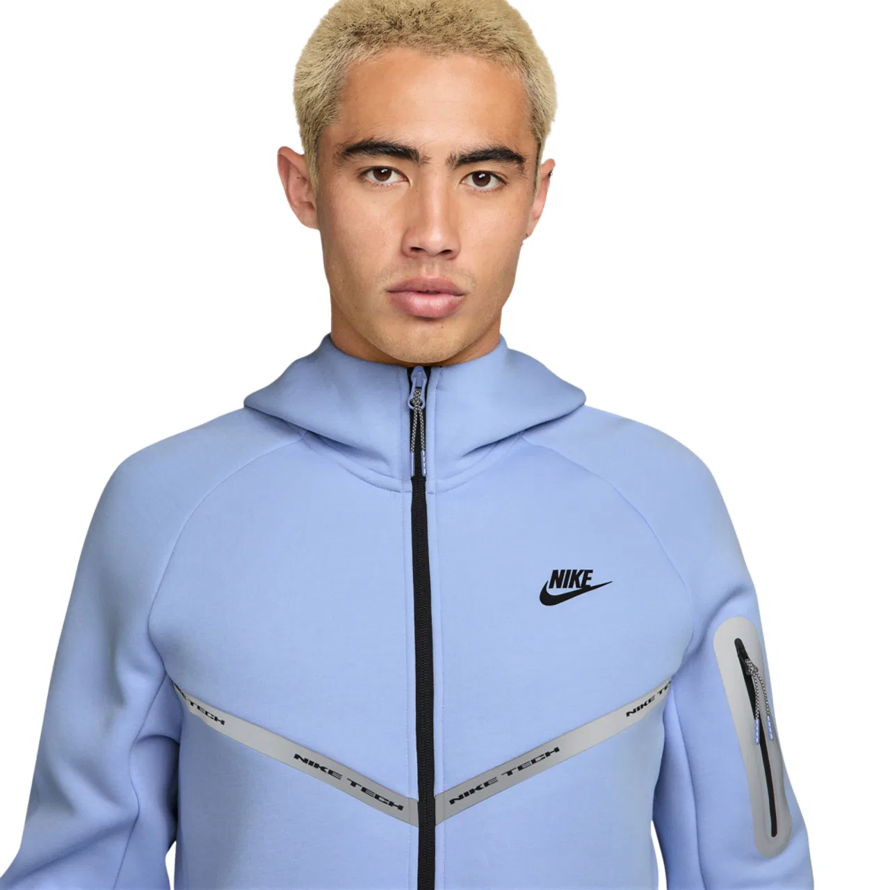Мужская куртка Tech Fleece WR Full-Zip Nike, цвет Carolina/Black — фото 3