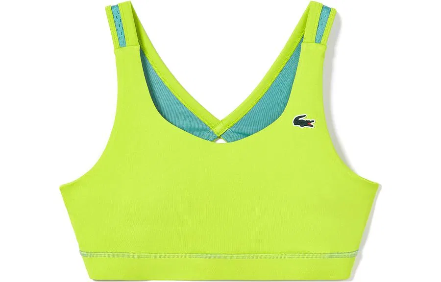 Женская футболка-безрукавка с квадратным вырезом LACOSTE, Neon Green