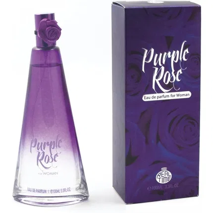 Женские духи цветочные с ароматом розы 100 мл Purple Rose Eau de Parfum Realtime