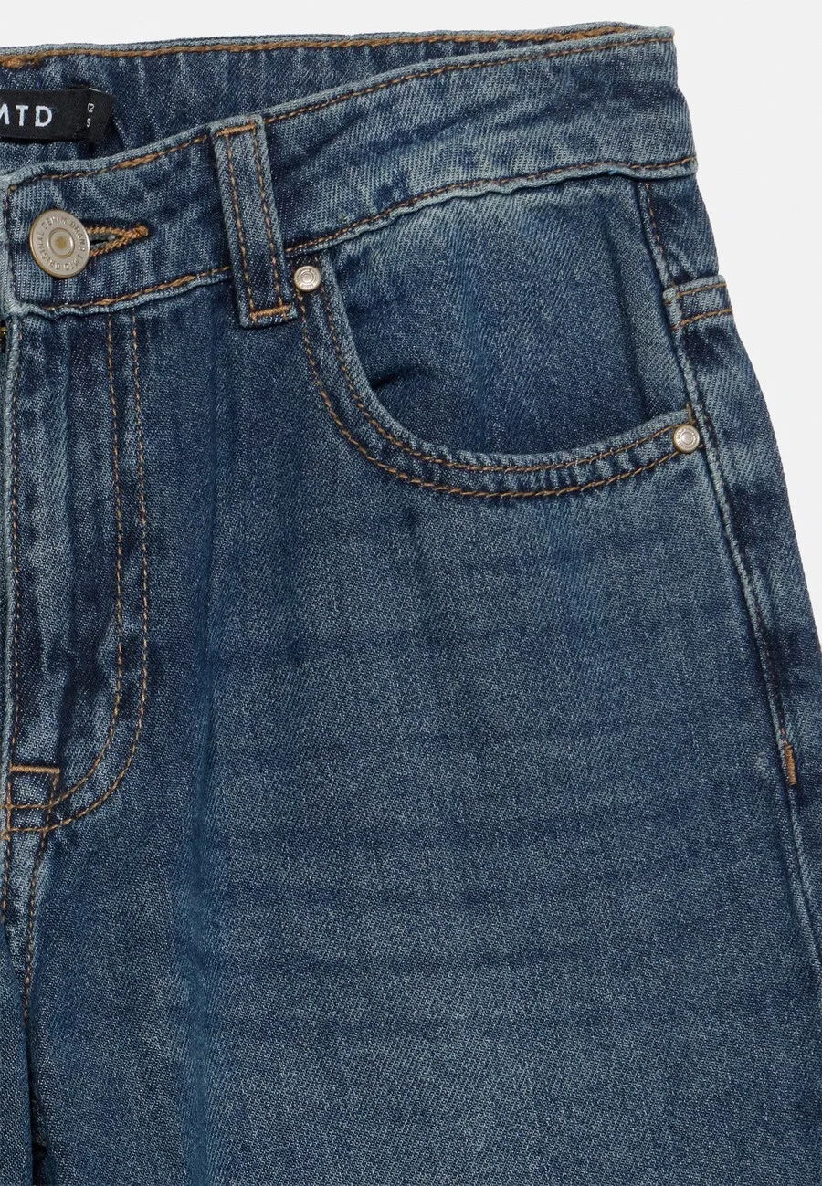Джинсы LMTD Wide leg Jeans 'NLFBETT' темно-синего цвета — фото 3