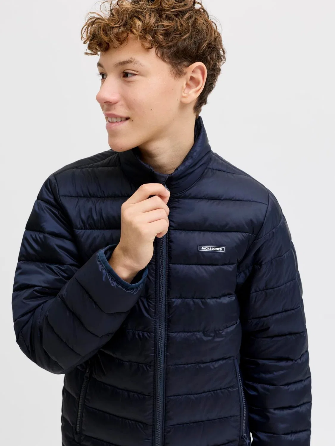 Пуховик укороченный Jack & Jones Junior Blue Light, синий