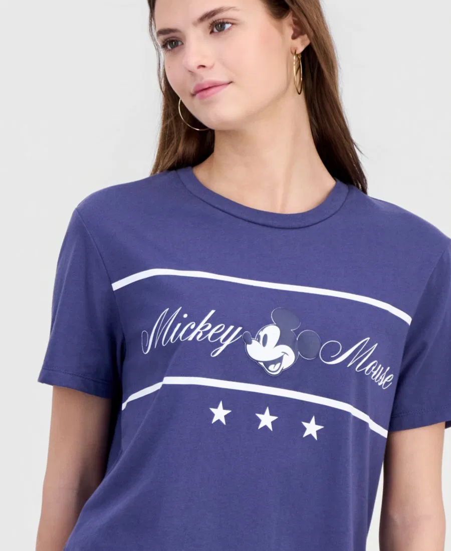 Футболка с длинным рукавом с принтом Mickey Mouse Disney, Blue — фото 3