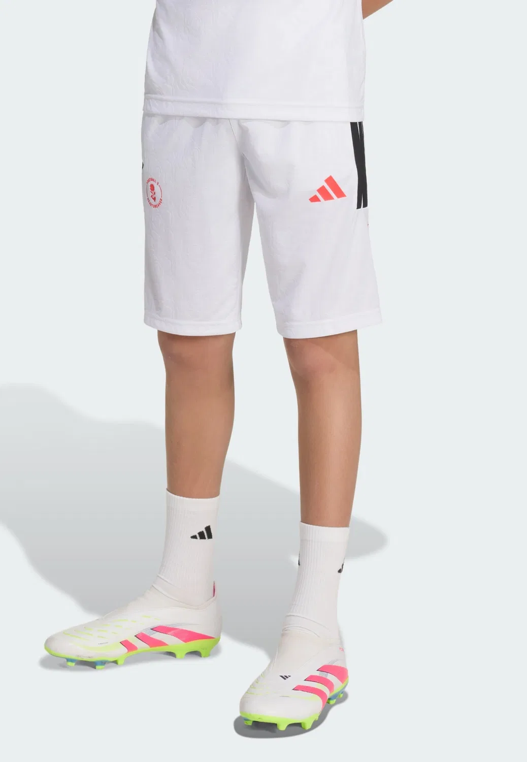 Спортивные брюки Adidas Performance Regular Workout Pants Lamine Yamal белого цвета — фото 2