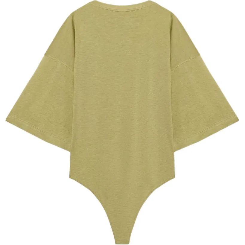 Женское боди с круглым вырезом Olive Green ZARA — фото 3