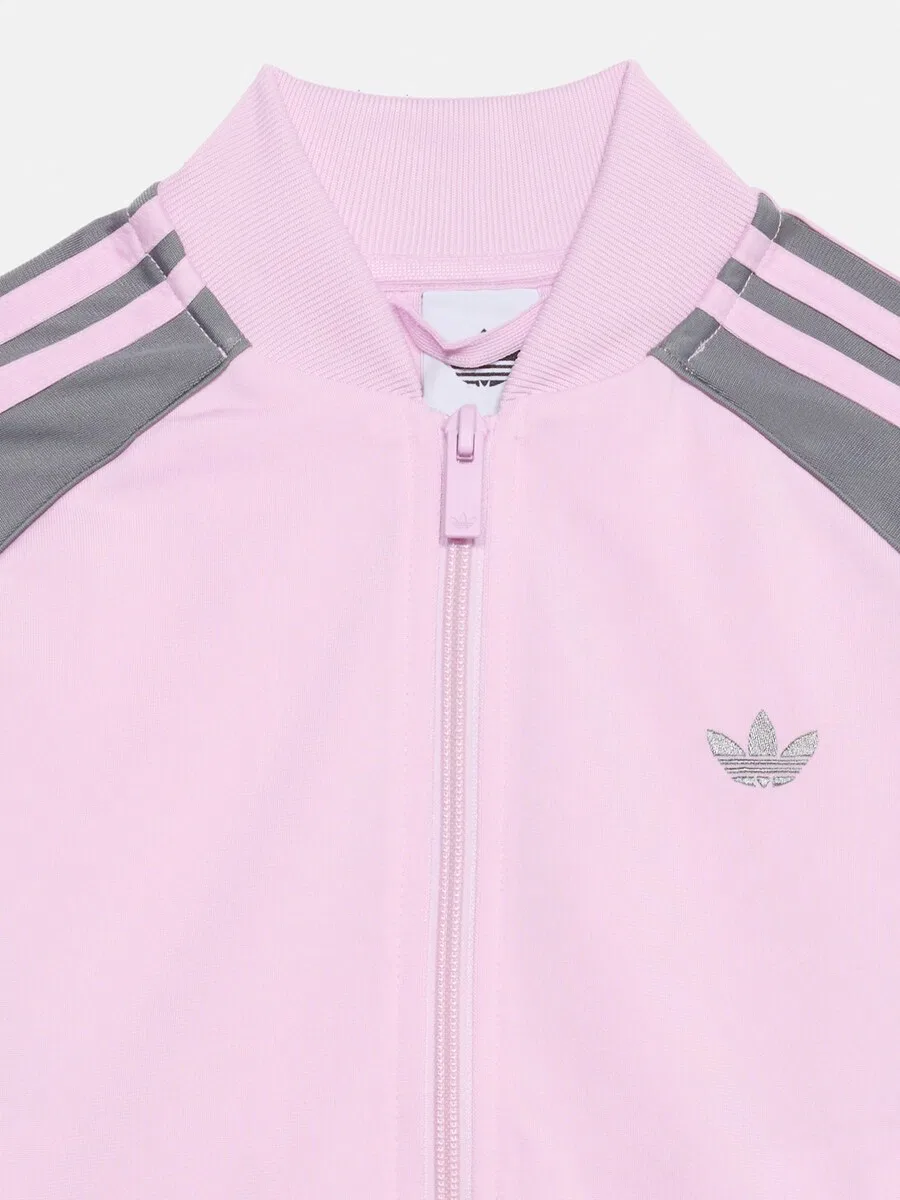 Худи на молнии ADIDAS ORIGINALS 'SST' в розовом цвете — фото 3