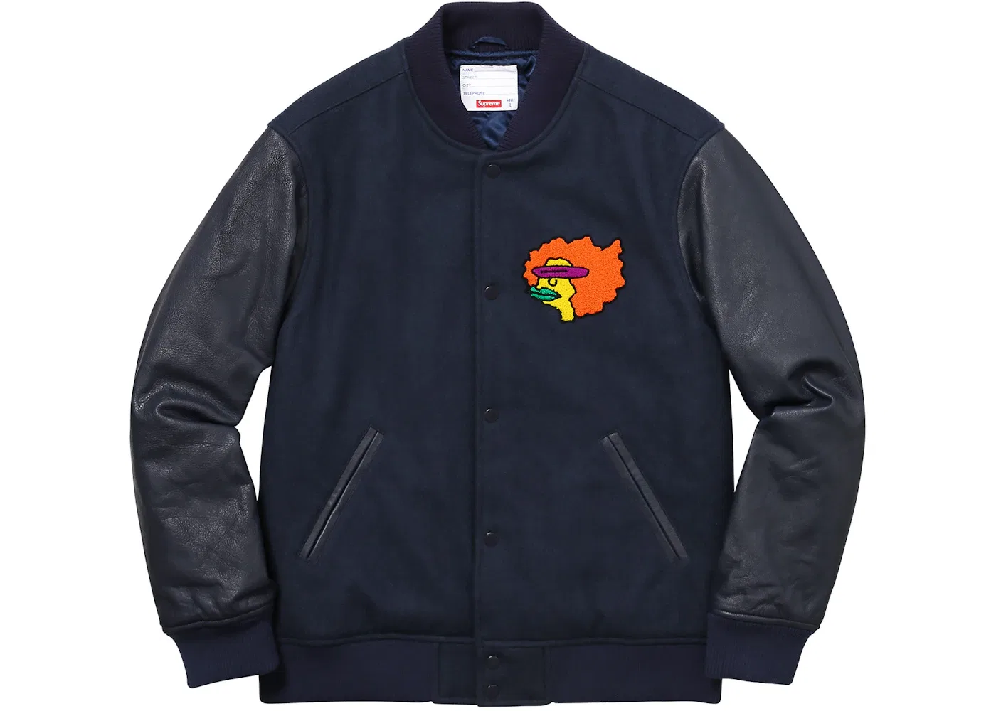 Мужская куртка-бомбер с принтом Supreme Gonz Ramm Varsity Jacket, Navy