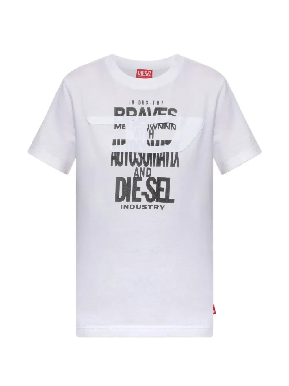Футболка трикотажная Diesel, белый