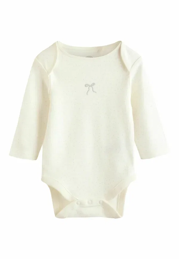 Боди с длинным рукавом Regular fit - 5 pack long sleeve Next, Ecru Fairy Mouse, кремовый — фото 4