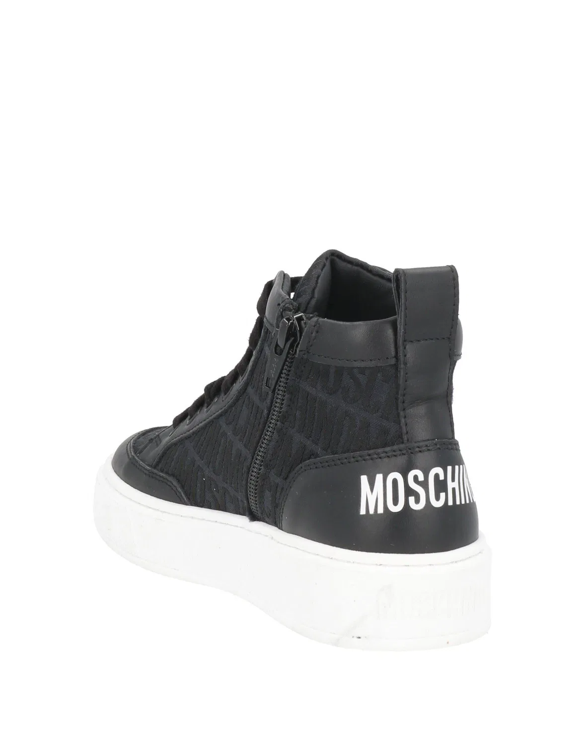 Детские кроссовки для девочек с принтом Moschino Teen, черный — фото 3