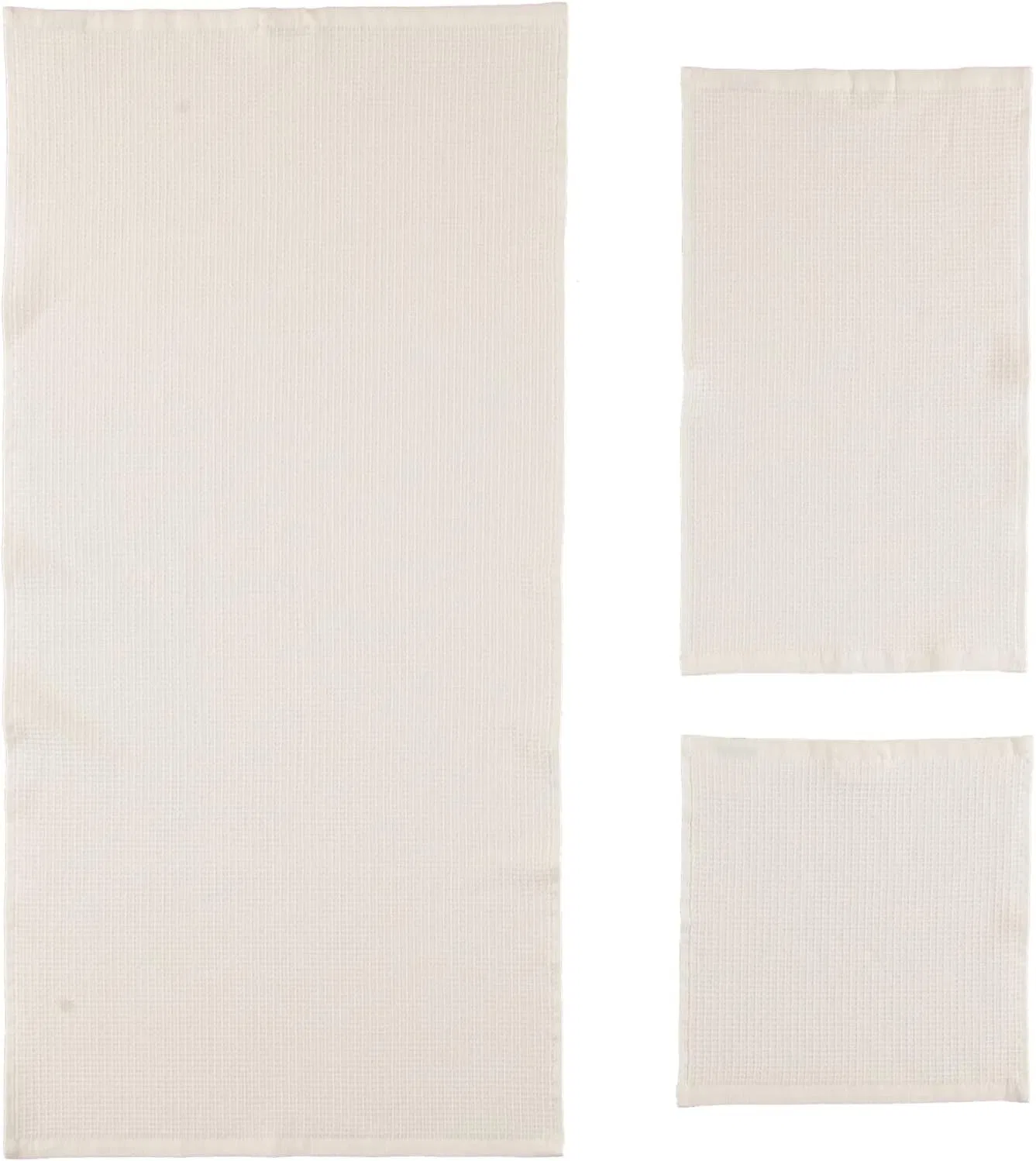 Полотенце для лица и тела, вафельное, RHOMTUFT, 1 шт, 50x100 см, Natural-jasmine - 20