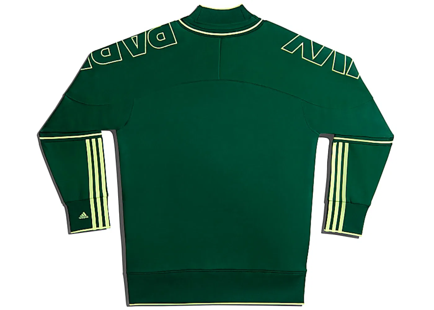 Женский свитшот с воротником-стойкой и грузовым карманом Adidas IVY PARK Cargo Sweatshirt, Dark Green — фото 2