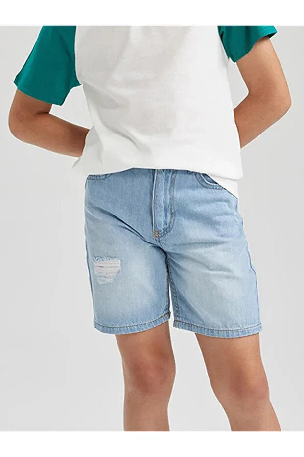 Детские шорты для мальчиков джинсовые Refa Collection, Light Blue
