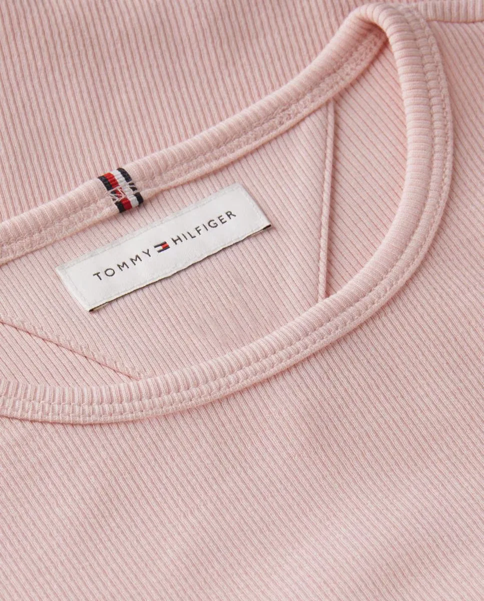 Детская футболка, Canalé Ondulado, Tommy Hilfiger, розовый — фото 3