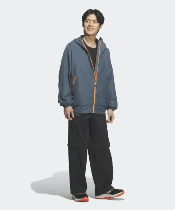 Ветрозащитная куртка из нейлона Adidas, синяя — фото 4