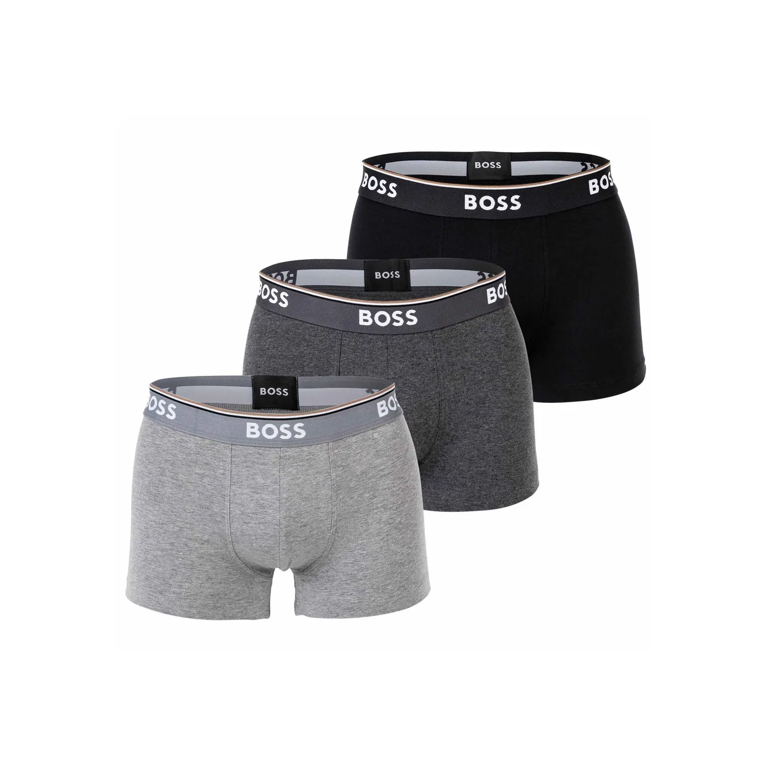 Мужские боксеры с эластичным поясом BOSS, Grey