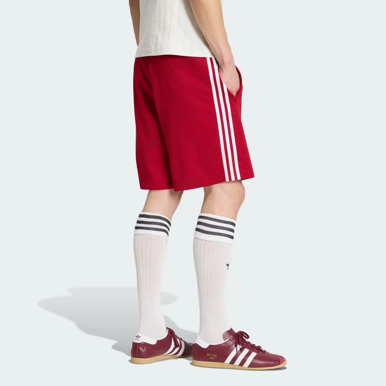 Мужские шорты на кулиске Firebird Adidas Originals, Team Victory Red/White — фото 3