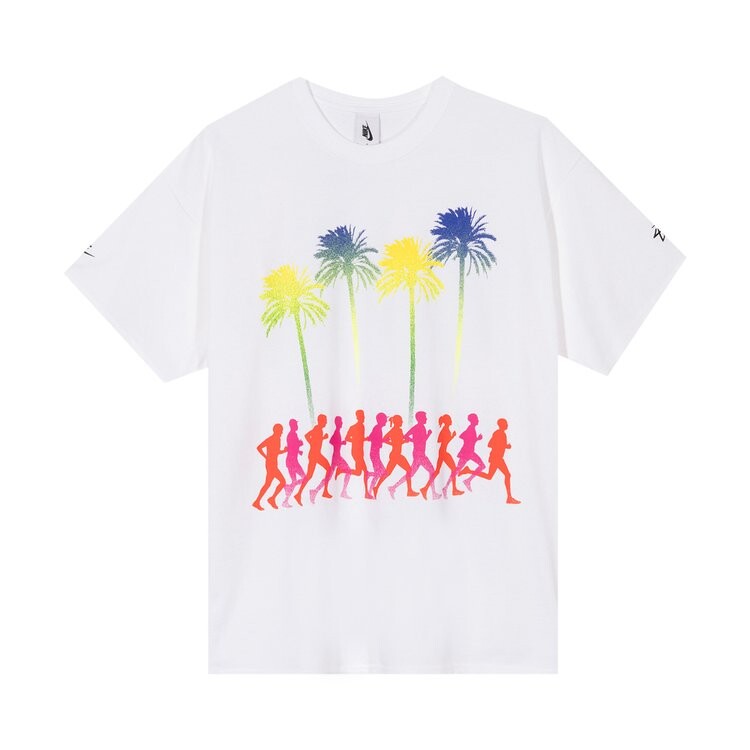 

Футболка Nike x Stussy Douglas Firs To Palm Trees T-Shirt 'White', белый