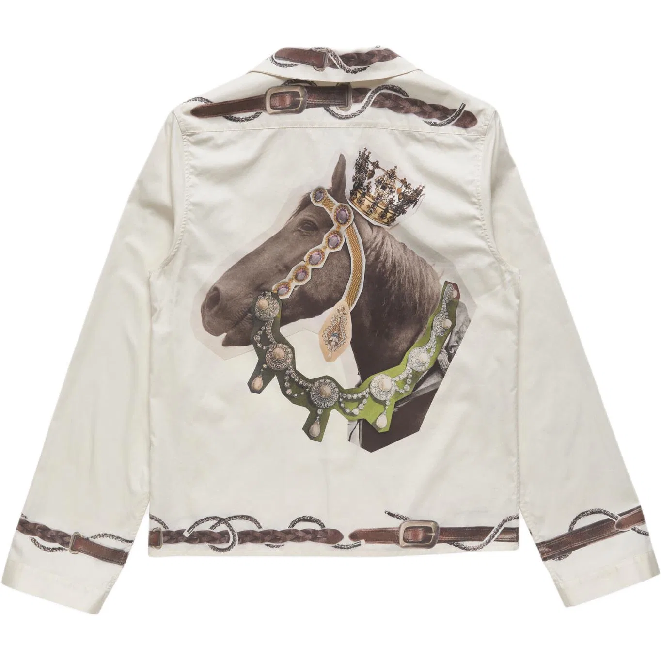 Мужская рубашка с длинным рукавом Acne Studios, White/Brown