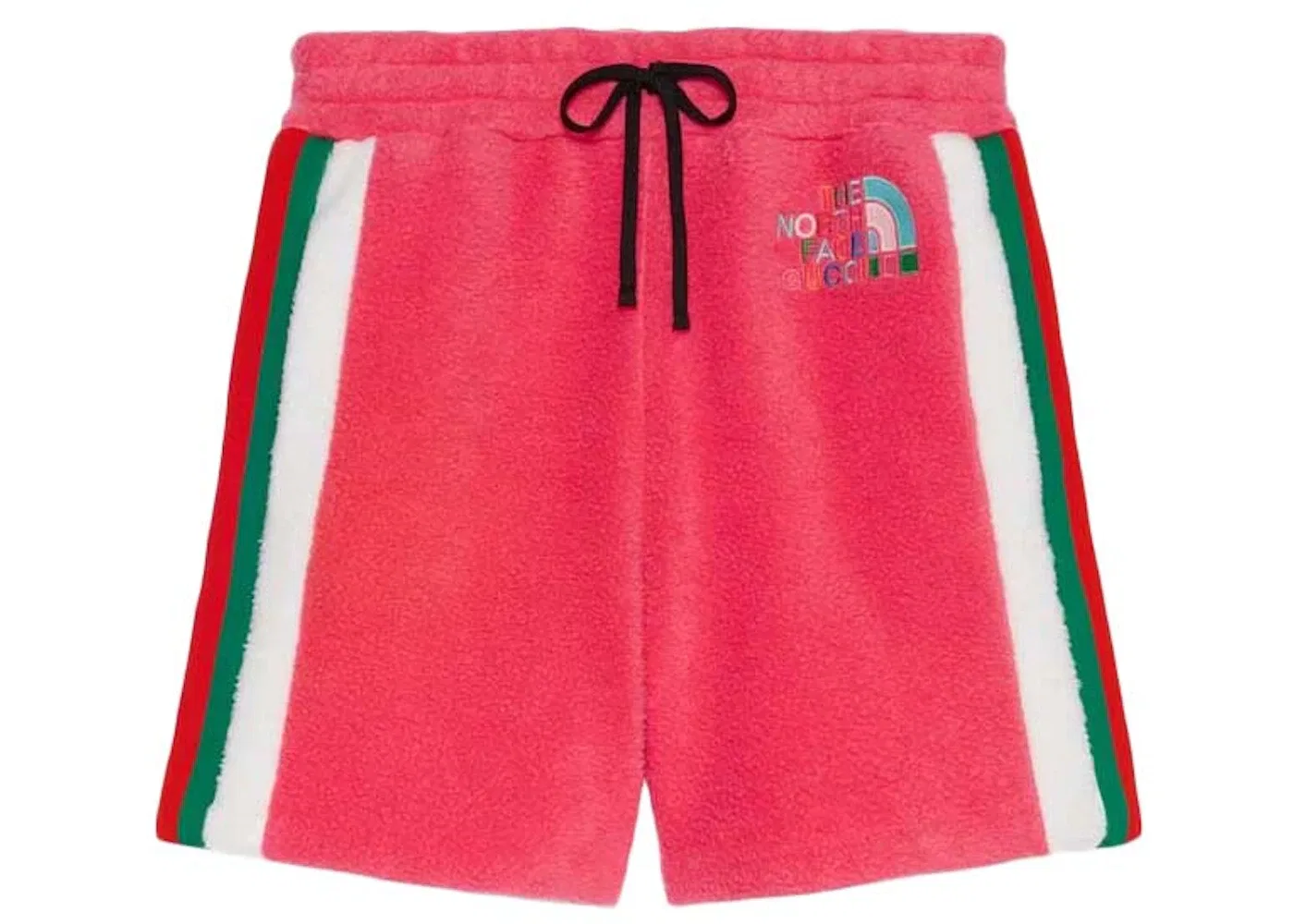 Женские шорты из флиса с принтом Gucci x The North Face, Dark Pink