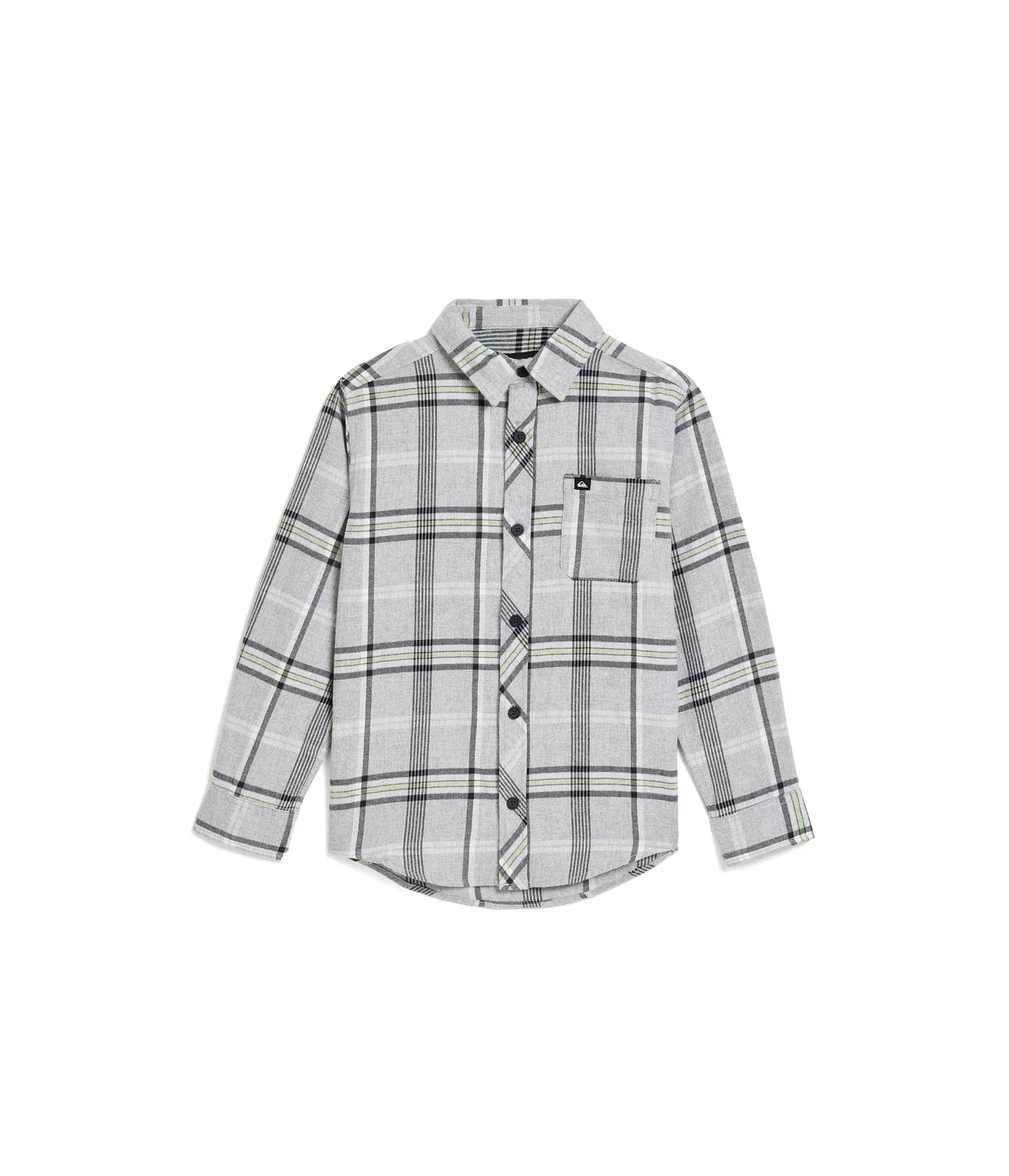 Фланелевая рубашка в клетку Brooks (для детей постарше) Quiksilver Kids, Grey Heather
