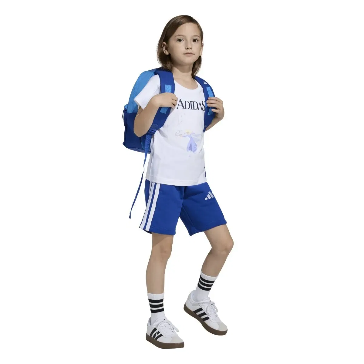 Детская футболка для девочек хлопковая adidas, Blanco — фото 4