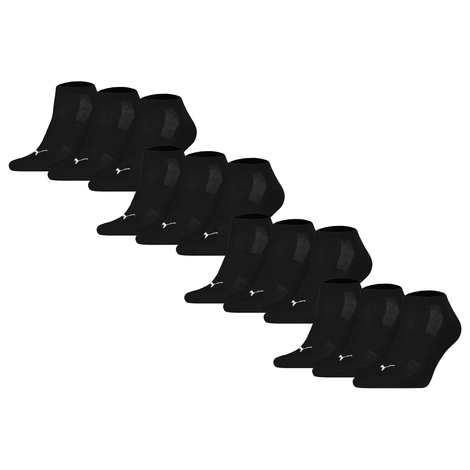 Детские носки с амортизацией Puma Stretch-Cushioned Sneaker 12P, Schwarz
