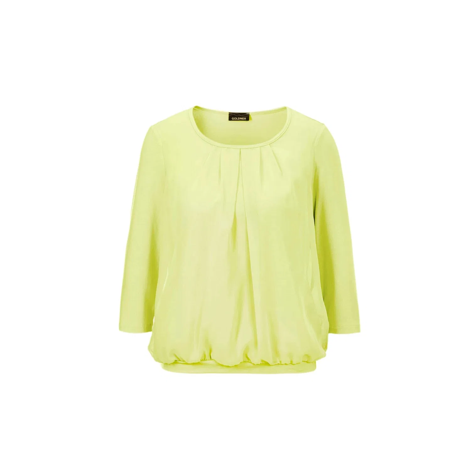 Женская блуза с шифоновой вставкой GOLDNER, Light Green