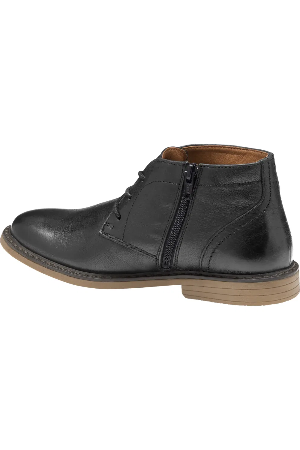 Детские ботинки челси на плоской подошве Calder Johnston & Murphy, Black Full Grain — фото 2