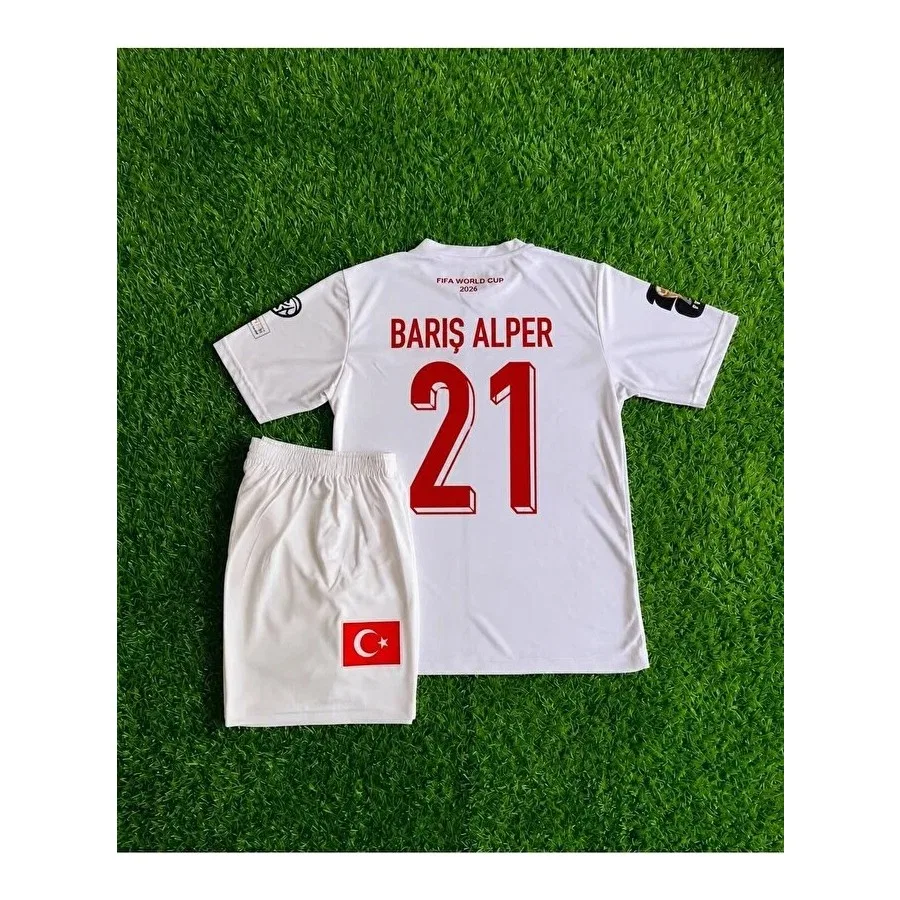 Детская футболка с длинным рукавом Breathless Türkiye Fifa 2026 Dünya Kupası Barış Alper, Белый