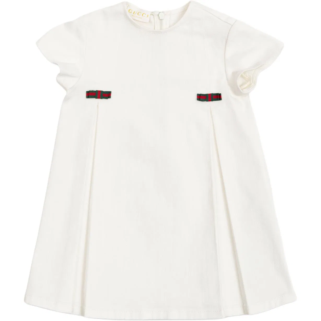 Детское платье для девочек с круглым вырезом, GUCCI, White