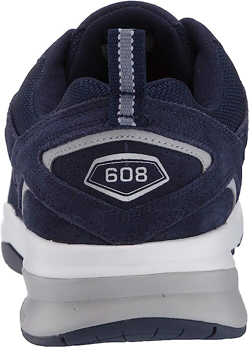 Мужские кроссовые кроссовки New Balance 608 V5, пигмент/бронза/серебристый металлик — фото 4