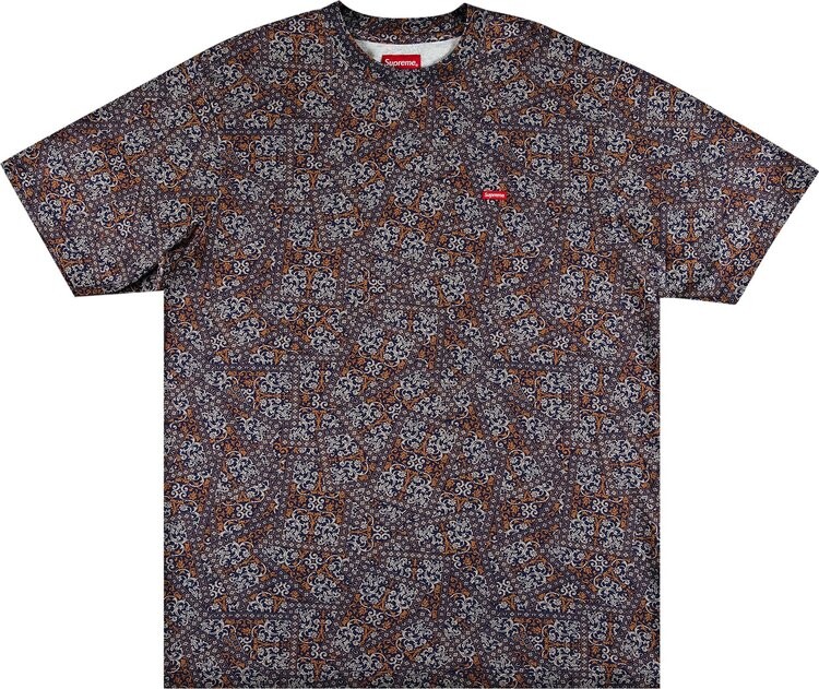 

Футболка Supreme Small Box Tee 'Navy Floral Cards', разноцветный, Серый, Футболка Supreme Small Box Tee 'Navy Floral Cards', разноцветный