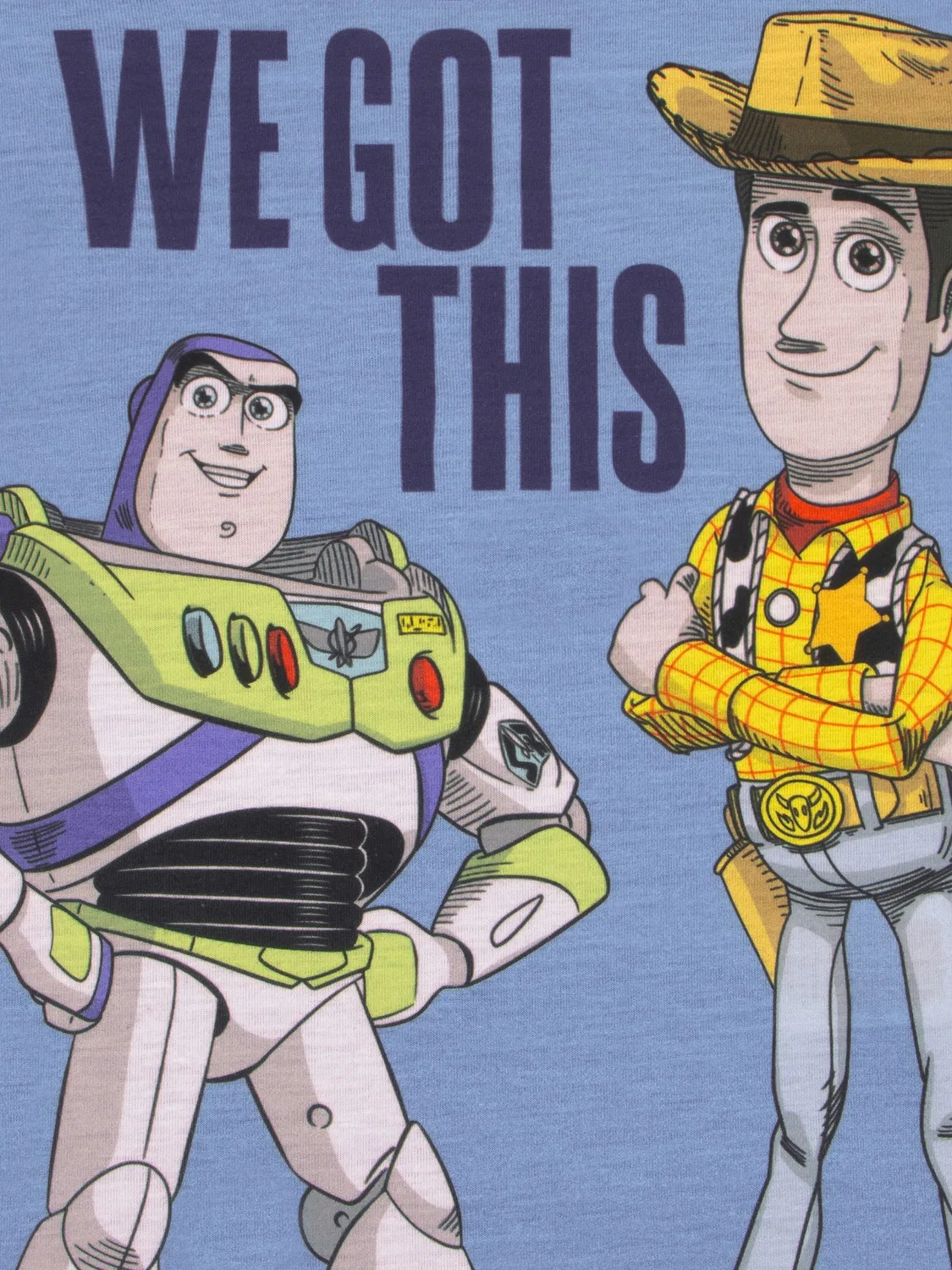 Пижама детская с персонажами Toy Story, Buzz Lightyear и Woody Character, синий — фото 3