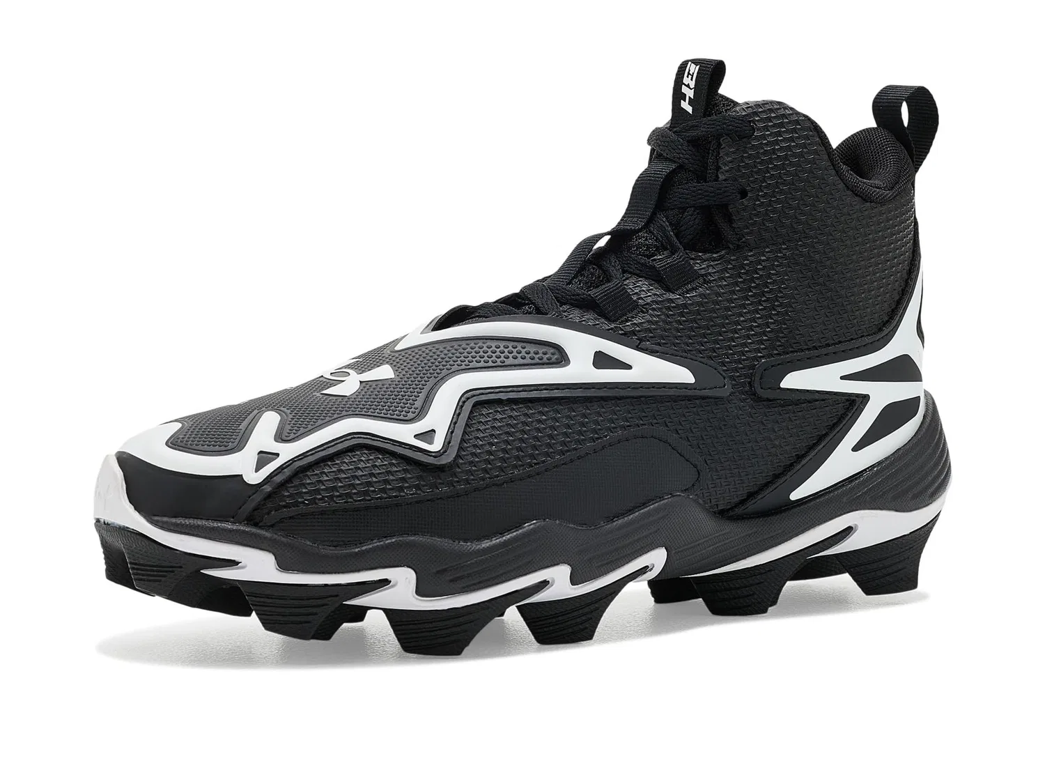 Бейсбольные бутсы Harper 11 RM Jr. Baseball RM Cleats (для малышей, маленьких и больших детей) Under Armour Kids, Black/White/White — фото 2