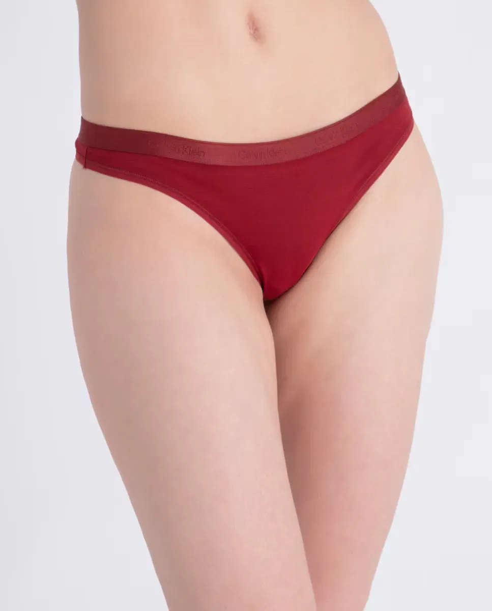 Женские трусы-танга набор 3 шт Modern Logo Holiday Multicolor Calvin Klein, Multicolor