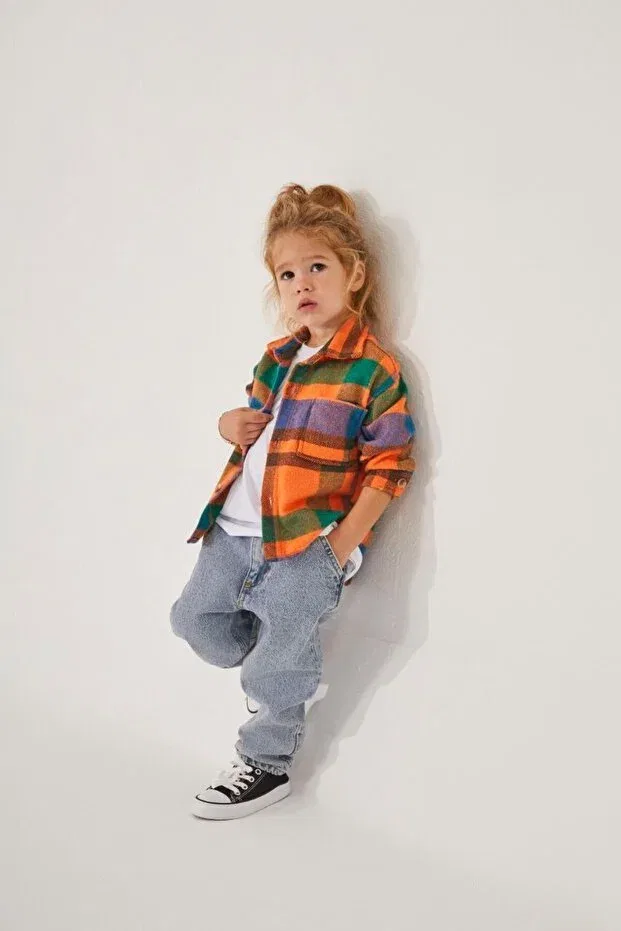 Детская рубашка для мальчиков с длинным рукавом Nazhankids, Multicolor