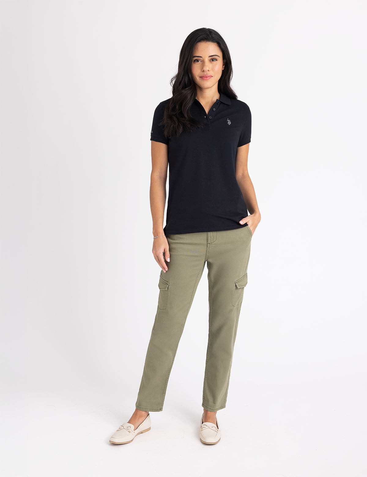 

Футболка-поло U.S. Polo Assn Tonal Uniform, черный