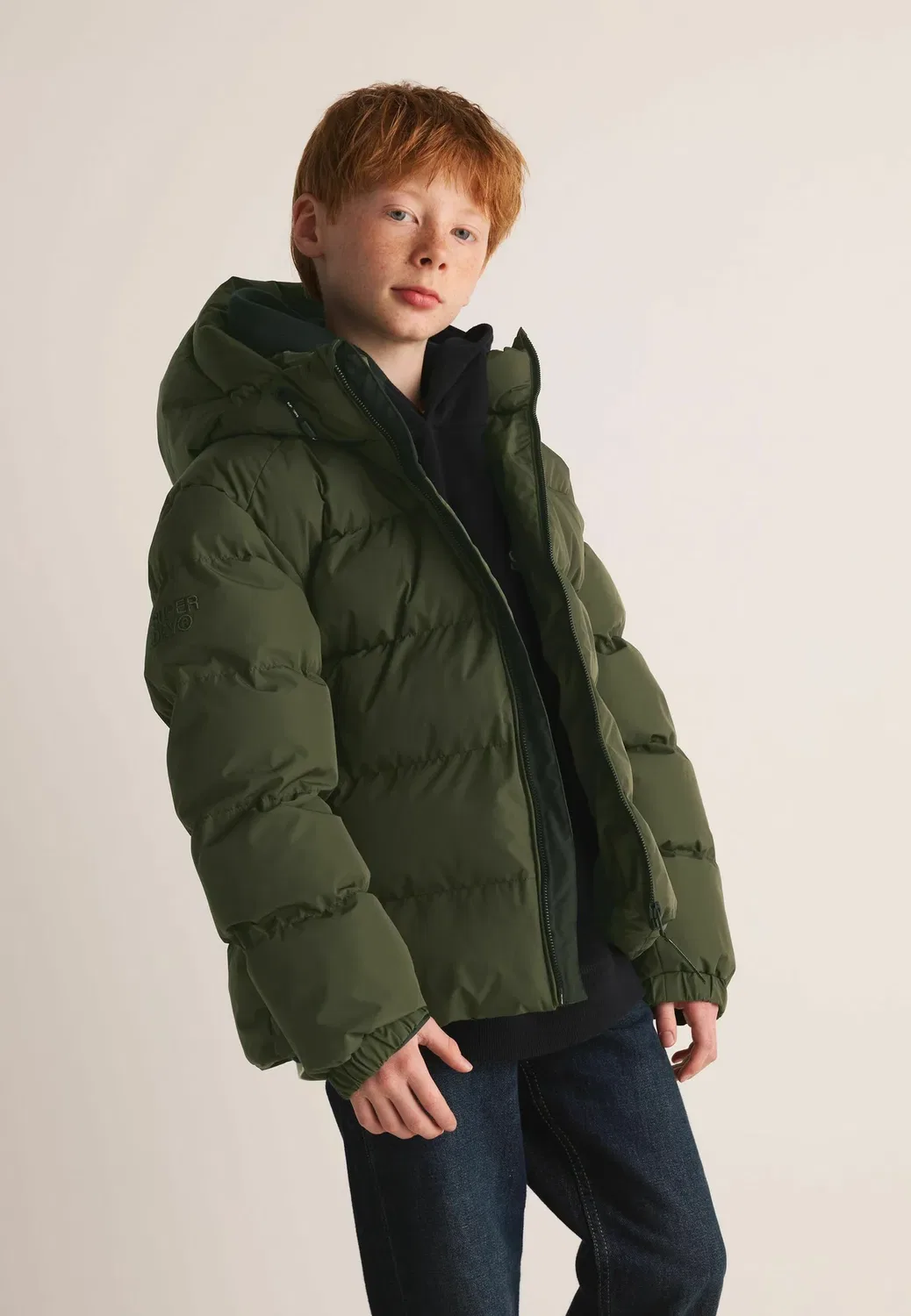 Спортивная пуховая куртка - зимняя куртка Superdry & Co, Green — фото 3