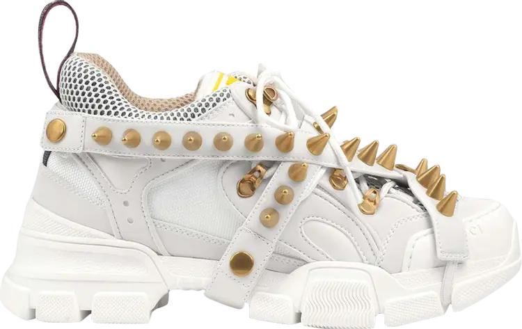 Кроссовки Gucci Wmns Flashtrek Removable Spikes White, белый