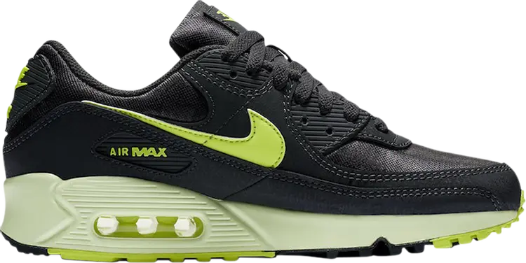 Кроссовки Nike Wmns Air Max 90 'Dark Smoke Grey Volt', серый