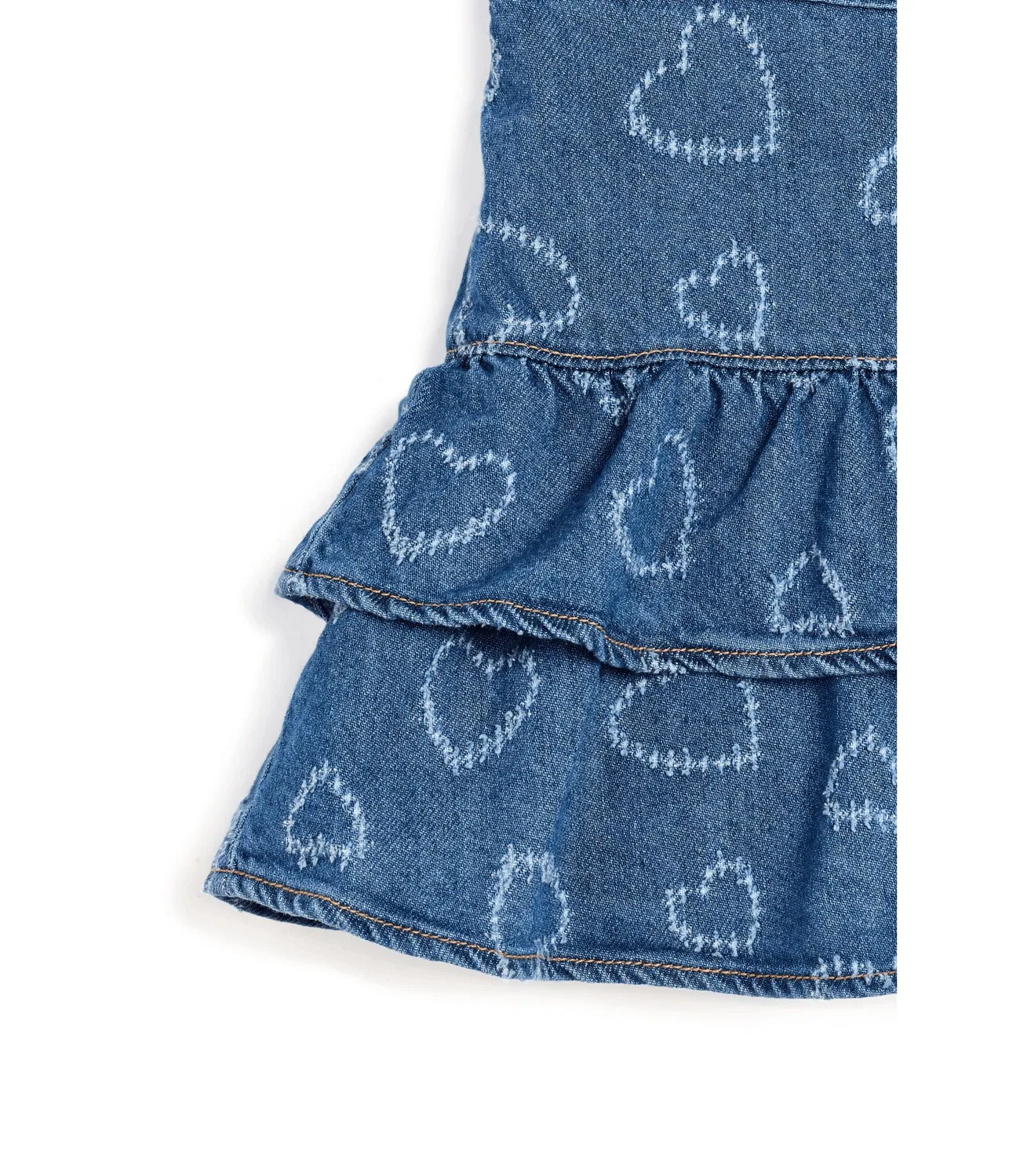 Шорты-юбка из джинсовой ткани с сердечками (для детей постарше) Abercrombie Kids, Heart Toss — фото 3