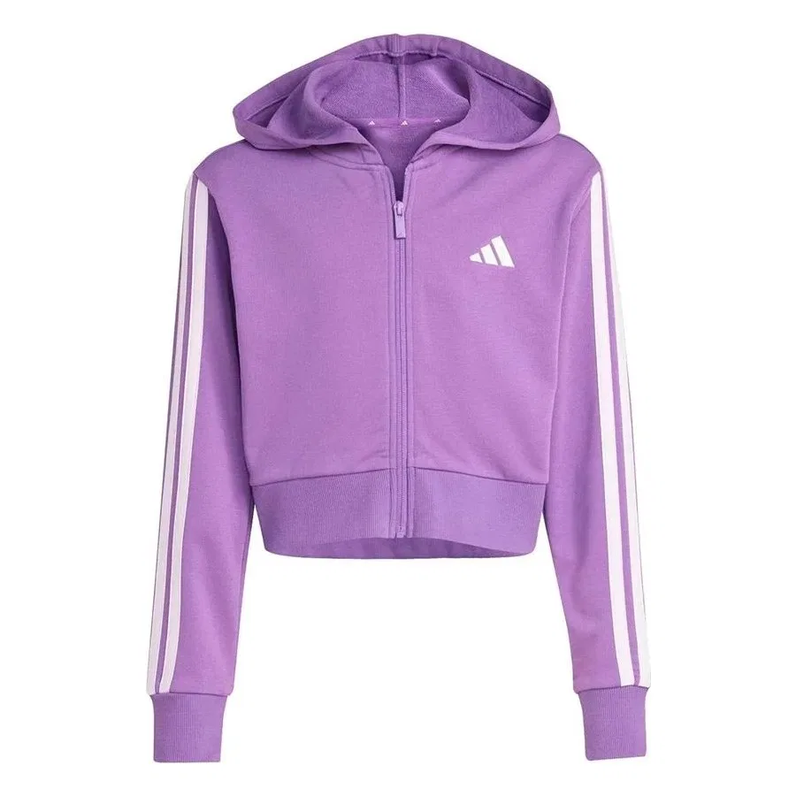 Детский спортивный свитшот с капюшоном adidas, Фиолетовый