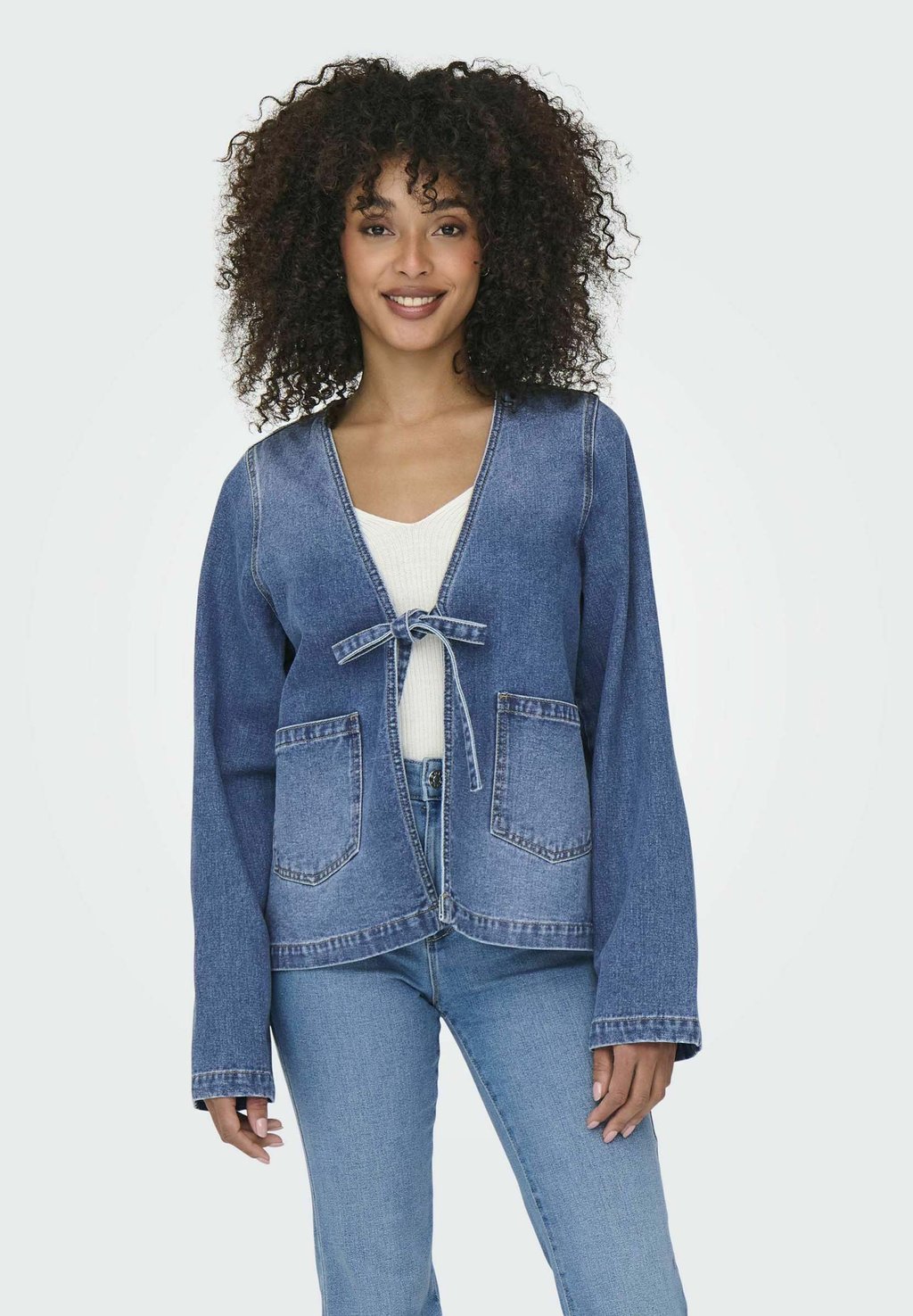 

Джинсовая куртка JENNA ONLY, цвет Medium Blue Denim